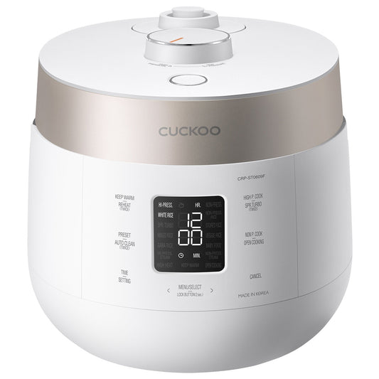 Cuckoo 6-Cup Twin Pressure Rice Cooker CRP-ST0609F, 16 Modes, Smart Tech, Non-Stick Pot – view 2
