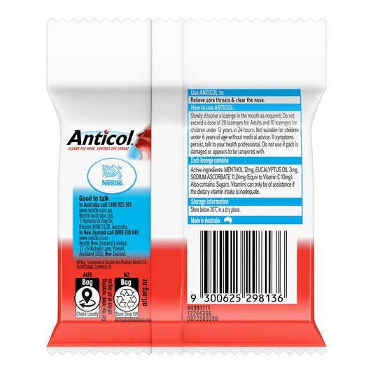 Anticol Throat Lozenge 9x30 Pack, Fast Relief, Vitamin C, Model 12244366 – view 2