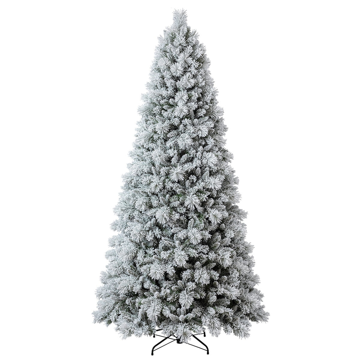 Pre-Lit Glitter Flocked Cashmere Christmas Tree 2.74M TG90M4I61D18, 1,780 LED Lights, EZ Connect