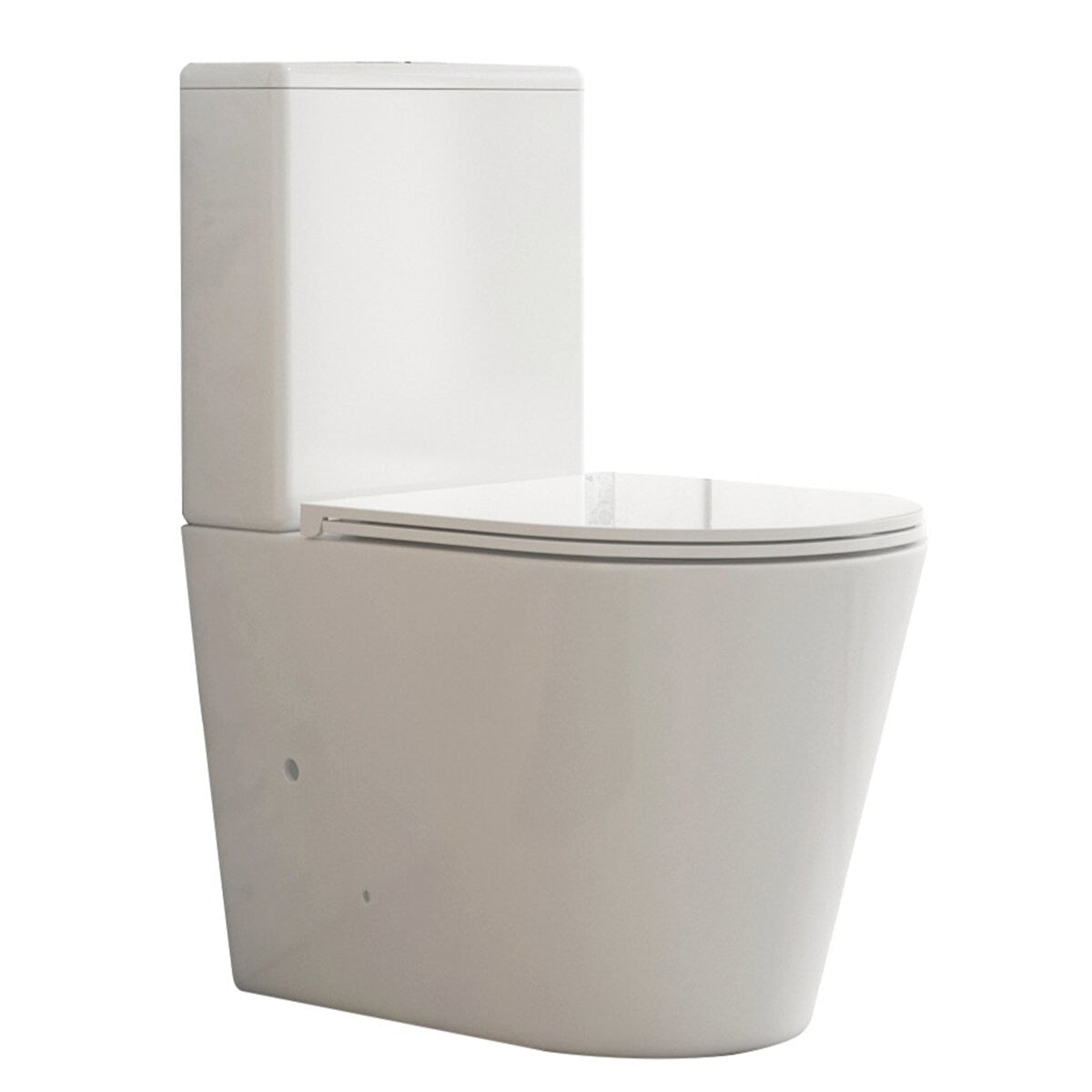 Mercio London Back to Wall Toilet LP-T6, Rimless Flush, 4.5L/3L, Soft Close Seat