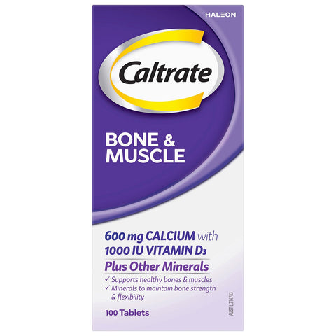Caltrate Bone and Muscle Calcium Tablets 3 x 100 Pack Vitamin D