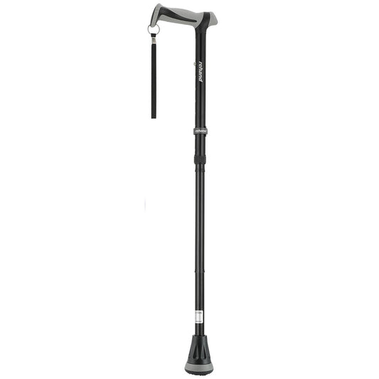 Rehand Walking Stick Black RH100754 - Foldable, Adjustable, Shock Absorption, 158kg Capacity – view 2
