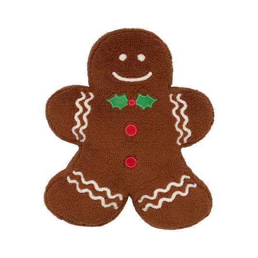 Brentwood Originals Xmas Deco Pillow Gingerbread Man, Polyester, Model 11660350