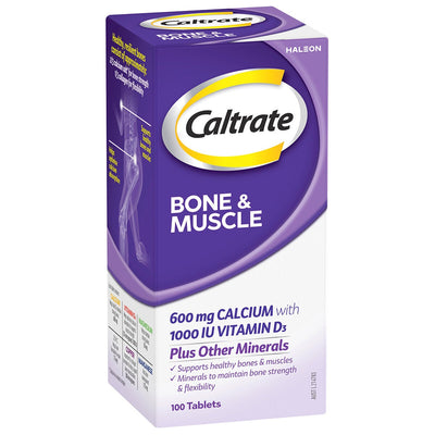 Caltrate Bone and Muscle Calcium Tablets 3 x 100 Pack Vitamin D