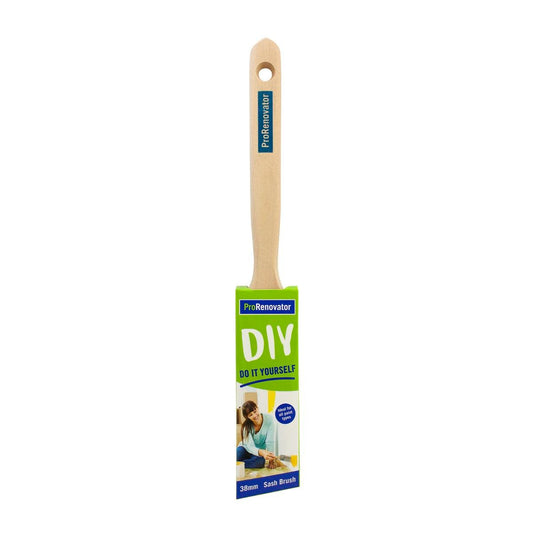 Pro Renovator Trim Paint Brush 38mm Synthetic Filament Smooth Finish - Auzzistore