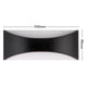 Arlec Black Marina CCT LED Exterior Wall Light - 8W - 250 Lumens - IP65