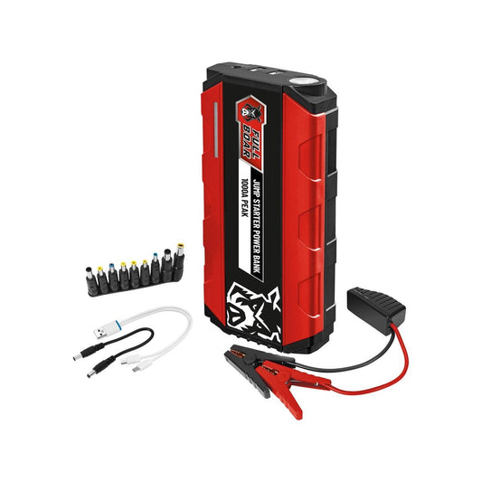 Full Boar 1000A Jump Starter Power Bank - 12V - Compact - Smart Clamp Technology