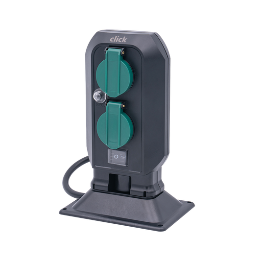 Click 4 Outlet Power Garden Stake Socket - 4 x 10A Outlets - Weatherproof – view 2 - Auzzistore