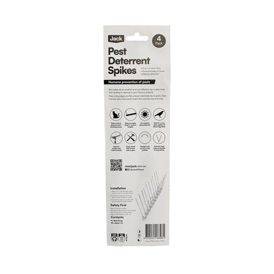 Jack Stainless Steel Bird Spike 250mm x 110mm Humane Pest Deterrent