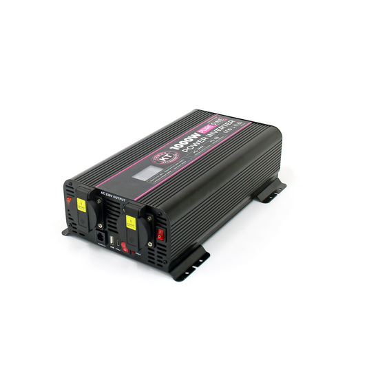 Kt Solar 1000W Pure Sine Wave Inverter KTTS1000P - 240V - Black - USB Outputs - Auzzistore