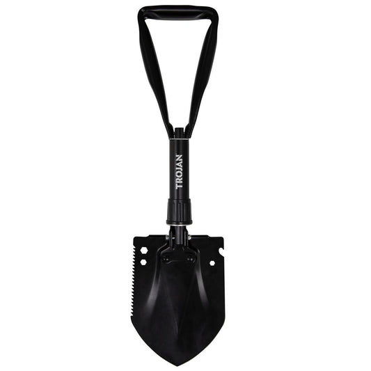 Trojan Folding Camping Shovel - Steel - 180mm x 350mm - Carry Bag Included - Auzzistore