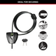 Master Lock Mini Python Adjustable Locking Cable 1.8m 5mm Braided Steel