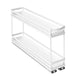 EzyStorage Förma 2-Tier Pull Out Drawer - 100 x 500mm - White - Smooth Sliding