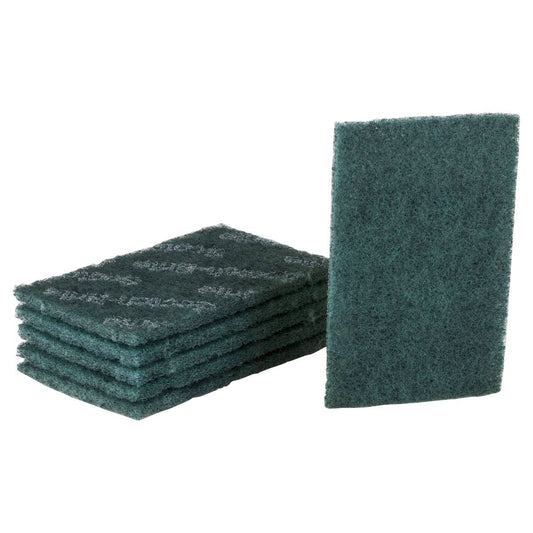 Scotch Brite Heavy Duty Scourer Pad 155x100mm 6 Pack Green Fast Cleaning
