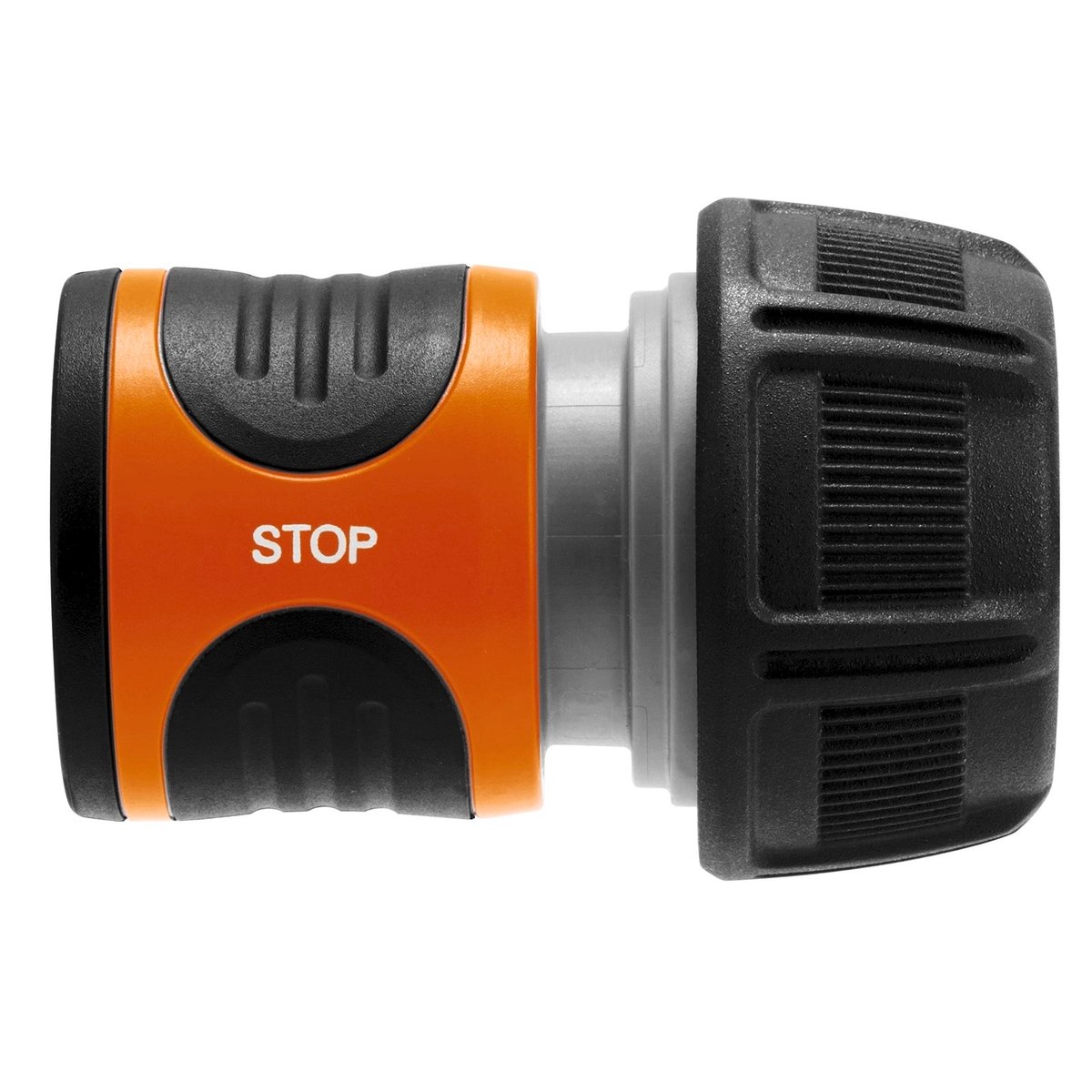 Gardena Water Stop Hose Connector 19mm Plastic Soft Grip Durable