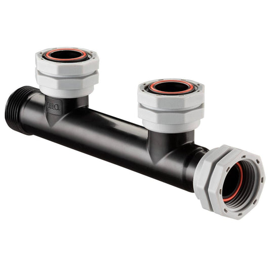 Toro 25mm 2 Outlet Manifold - Durable Polypropylene - Watertight Seal - Auzzistore