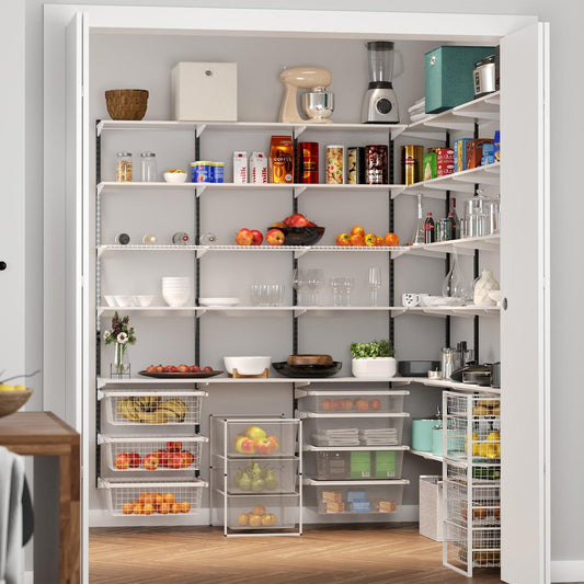 Flexi Storage 270mm White Double Slot Bracket Steel Durable Support – view 2 - Auzzistore