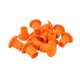 Jack Reo Bar Caps - 8-12mm - Orange - Mushroom Shape - 40 Pack