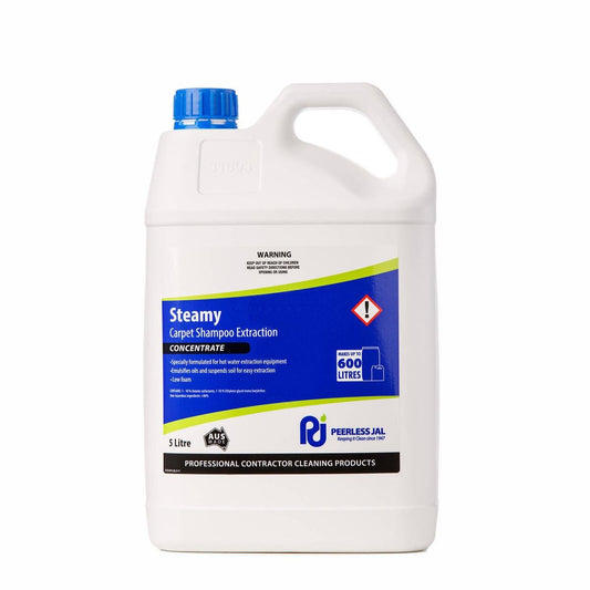 Peerless Jal Steamy Carpet Extraction Shampoo 5L Liquid Anti-Bacterial