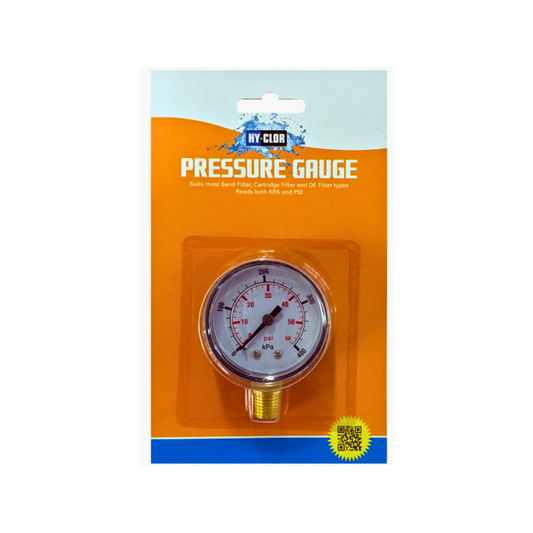 Hy Clor Pool Pressure Gauge - 50mm x 170mm - UV Resistant Plastics – view 2 - Auzzistore