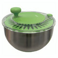 Rollkitchen Stainless Steel Salad Spinner 4.5L Capacity RS-406DBS Green