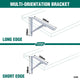 Carinya Light Stayed Bracket 300x250mm Powder Coated Steel Durable