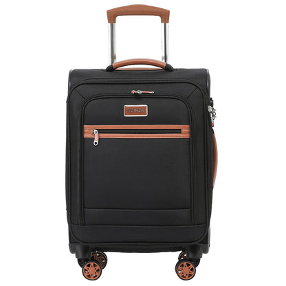 Tosca Park Avenue 3-Piece Luggage Set TCA6923 - Black Tan, TSA Locks, Expandable, RFID Protection