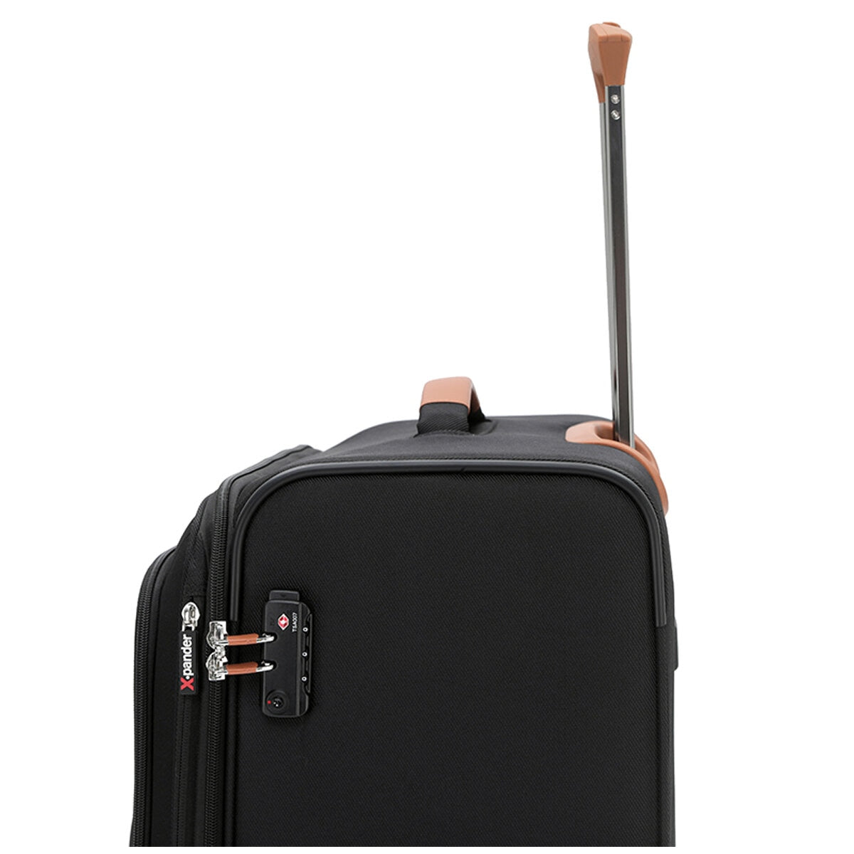 Tosca Park Avenue 3-Piece Luggage Set TCA6923 - Black Tan, TSA Locks, Expandable, RFID Protection