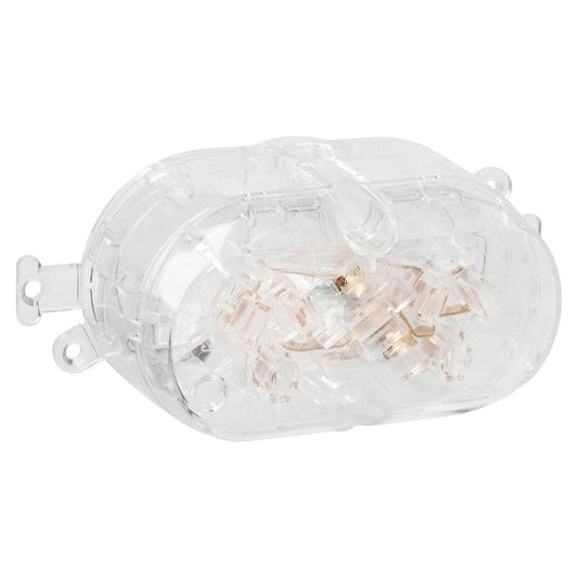 Hpm Double Plug Base 10A 111mm Clear Polycarbonate Easy Access - Auzzistore