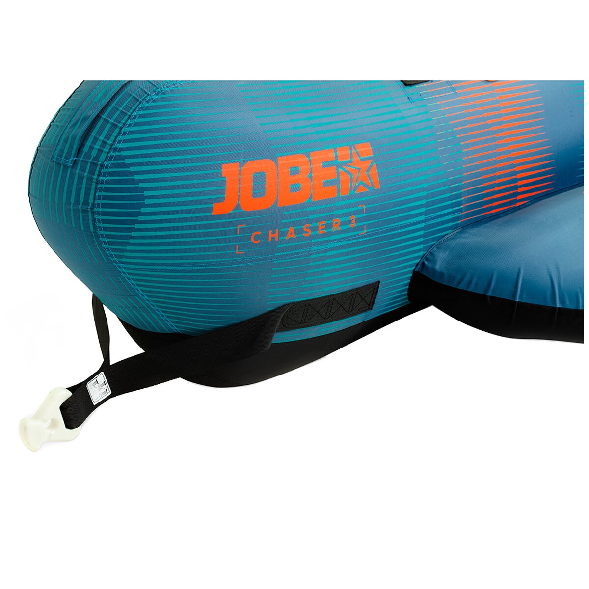 Jobe Chaser 3P Towable Tube 230324001 - 3 Person, Teal, Durable PVC/Nylon, Quick Connector