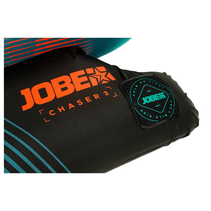 Jobe Chaser 3P Towable Tube 230324001 - 3 Person, Teal, Durable PVC/Nylon, Quick Connector