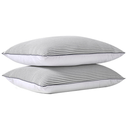 Onkaparinga Cooling Pillows 2 Pack - Medium Profile, Cotton, PMC Stripe, 480x780 mm