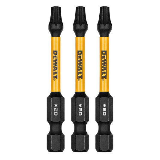 Dewalt Flextorq Screwdriver Bit - TX20 - 57mm - 3 Pack - Impact Resistant - Auzzistore