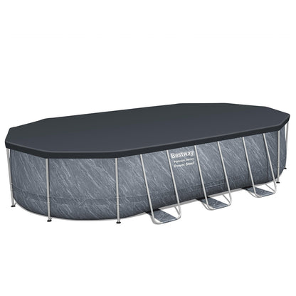 Bestway Power Steel Pool Set 561JTE 6.10m x 3.66m x 1.22m with Sand Filter & Ladder