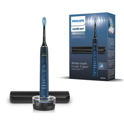 Philips Sonicare DiamondClean 9000 HX9911/96 Electric Toothbrush, Navy, 4 Modes, App-Connected