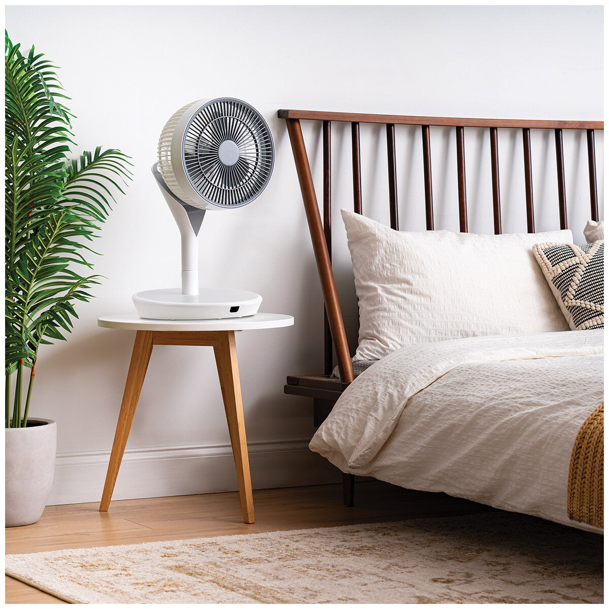 Woozoo 360 Pedestal Fan STF-360DC-N, 360° Oscillation, Remote, 12 Speeds, Adjustable Height