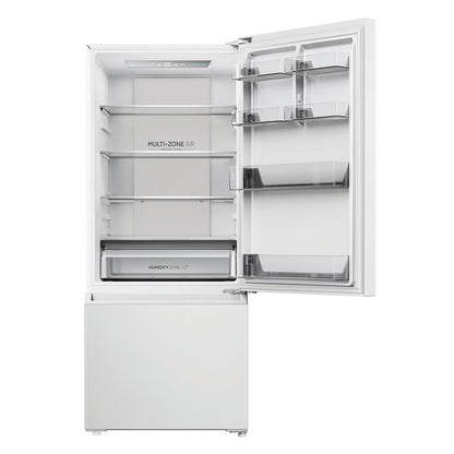 Haier 433L Bottom Freezer Refrigerator HRF420BW, 5.5-Star Energy, Super Freeze, White