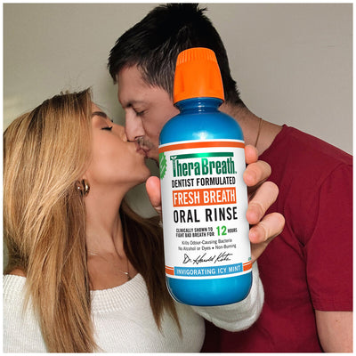 Therabreath Icy Mint Alcohol-Free Oral Rinse Capacity 2 x 1 Litre