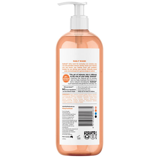 Femfresh Daily Soap-Free Intimate Wash 1L with Aloe Vera & Calendula Extracts – view 2