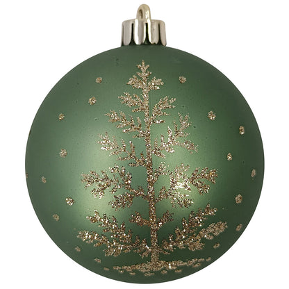 CGH 80 Piece Holiday Ornament Assortment Gold and Green Shatterproof Decor