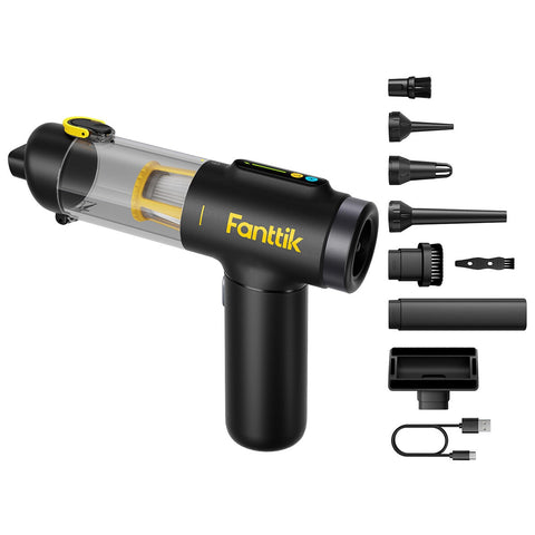 Fanttik X200 Cordless Car Vacuum 4-in-1, 16,000Pa, LED Display, Lightweight - Auzzistore
