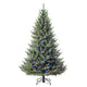 Pre-Lit Abies Artificial Christmas Tree 2.28m with 1,400 Colour-Changing Micro LED Lights and Remote — image 4