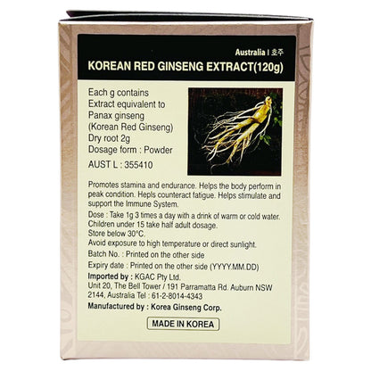 Jung Kwan Jang Korean Red Ginseng Extract 120g - Boost Memory & Focus, Model 20005637A0