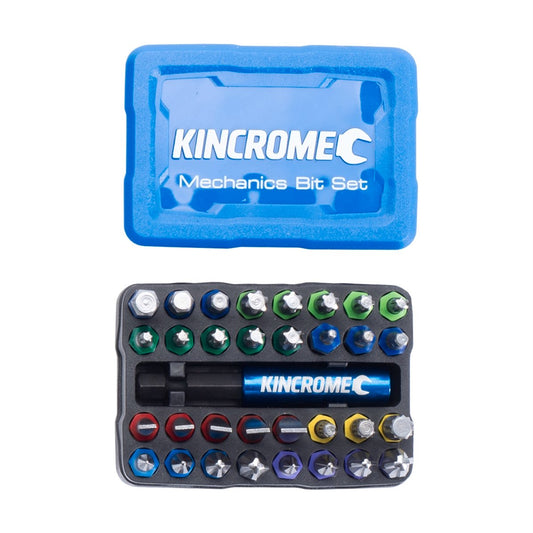 Kincrome 33 Piece Mechanics Bit Set - S2 Steel - Magnetic Holder - 70mm x 35mm x 50mm – view 2