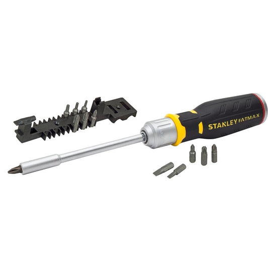 Stanley Fatmax Ratchet Screwdriver Set - 12 Piece - Steel - Durable