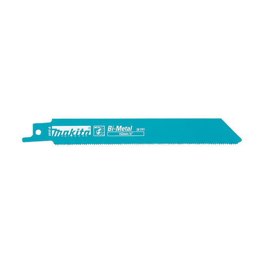 Makita 150 Bi Metal Recipro Blade B 05169 - 18tpi - 5 Pack - Silver