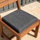 Mojo Charcoal Outdoor Cushion 420mm Spun Polyester UV Resistant