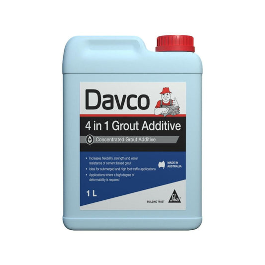 Davco Grout Additive - 1L - Liquid - Flexible Water Resistant