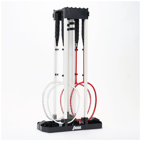 Penn Easy Complete Setup Badminton Set with Steel Base, 4 Racquets, 2 Shuttlecocks and Net — image 2