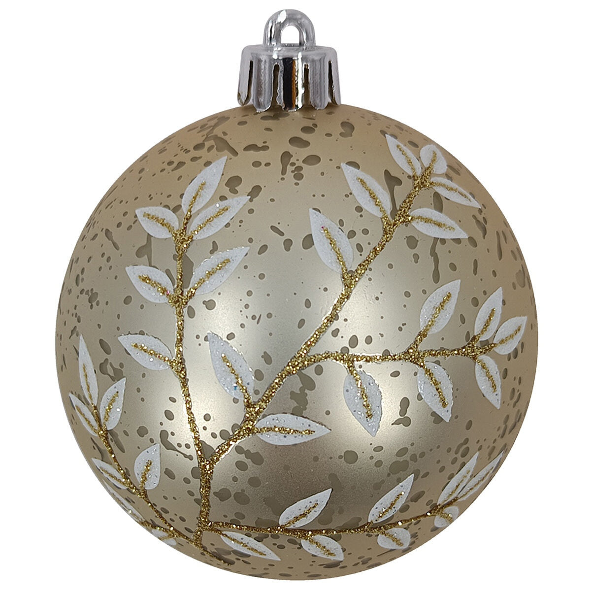 CGH 80 Piece Holiday Ornament Assortment Blue White Silver Shatterproof